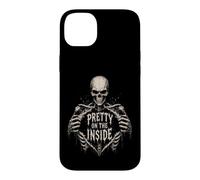 Pretty On The Inside Skeleton Gothic Dark Humor Gifts Case for iPhone 14 Plus
