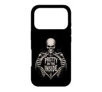 Pretty On The Inside Skeleton Gothic Dark Humor Gifts Case for iPhone 17 Pro