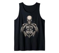 Pretty On The Inside Skeleton Gothic Dark Humor Gifts Tank Top