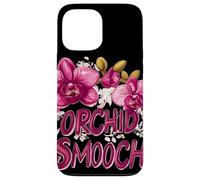 Pretty Orchid Wildflower Costume with Smooch Saying Case for iPhone 13 Pro Max