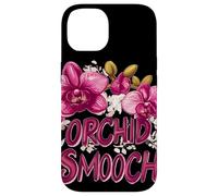 Pretty Orchid Wildflower Costume with Smooch Saying Case for iPhone 14