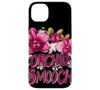 Pretty Orchid Wildflower Costume with Smooch Saying Case for iPhone 14 Plus