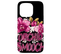 Pretty Orchid Wildflower Costume with Smooch Saying Case for iPhone 15 Pro