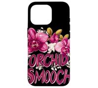 Pretty Orchid Wildflower Costume with Smooch Saying Case for iPhone 16 Pro