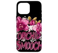 Pretty Orchid Wildflower Costume with Smooch Saying Case for iPhone 16 Pro Max