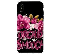 Pretty Orchid Wildflower Costume with Smooch Saying Case for iPhone XS Max