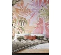 Pretty Palms Matt Smooth Paste the Wall Mural Origin Murals Pink W300cm x H240cm