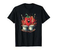 Pretty Paprika Drummer for Drumming and Chili Lovers T-Shirt