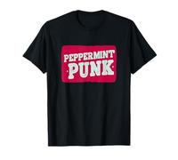 Pretty Peppermint Emblem in Pink Colors T-Shirt