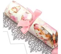 Pretty Pink Butterflies | 12 Large Crackers & Ribbon | Make & Fill Your Own