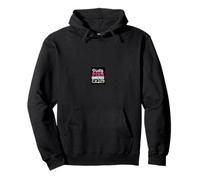 Pretty Pink Dangerous In Camo Bold Typography Pullover Hoodie