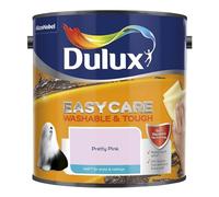 Pretty Pink Dulux Easycare Matt Emulsion Paint 2.5L - Washable & Stain Resistant, Durable Matt Finish, Quick Dry, Low Odour Interior Wall & Ceiling Paint