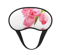 Pretty Pink Floral Sleep Mask, Eye Mask, Light-Blackout Design Ultra Soft & Comfortable for Men, Women