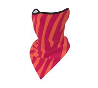 Pretty Pink Orange Animal Print Zebra Leopard Windproof Mask,Neck Gaiter Winter Motorcycle Face Cover