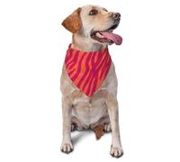 Pretty Pink Orange Animal Print Zebra LeopardDog Bandanas Cat Puppy Scarfs Washable Pet Handkerchief