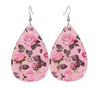 Pretty Pink Roses Teardrop earrings are perfect for holiday gatherings parties or family dinner decorations.