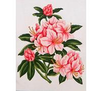 Pretty Pinks - Screen Printed Tapestry Canvas 14cm x 18cm