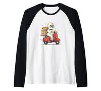 Pretty Pizza Delivery Service Logo Raglan Baseball Tee