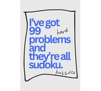 Pretty Pocket Sudoku - 99 Problems: Hard Puzzles: 200 Sudoku Puzzles - Small Travel Friendly Size Only 4 x 6 Inches (Pop of Color - Pocket Sudoku)