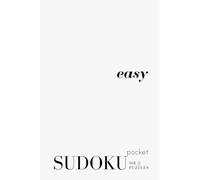 Pretty Pocket Sudoku - Easy - The White Series: Minimal Small Travel Size Puzzle Book