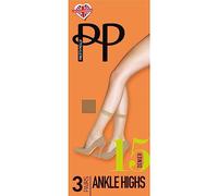 Pretty Polly 15 denier Everyday Ankle High 3 Pairs chiffon
