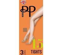 Pretty Polly 3 Pack Everyday 15 Denier Tights PNGEK2 Chiffon S-M