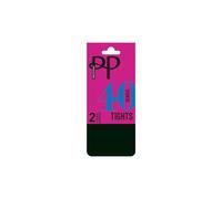 Pretty Polly 40D Silk Finish Tights 2PP -Bottle Green, S/M