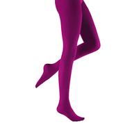 Pretty Polly 60 Denier Coloured 3D Opaque Tights PNAVJ8 Cranberry S-M