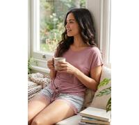 Pretty Polly Women's Casual Comfort T-Shirt - Pink | Size: Large Pretty Polly Pink L