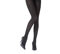 Pretty Polly Criss Cross Cable Tights Medium/Large Black