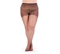 Pretty Polly Curves 3 Pack 15 Denier Ladder Resist Tights PNGK30 Barely Black 4XL