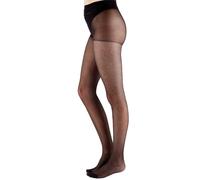 Pretty Polly Women's Diamond Pattern Tulle Net Tights - Sustainable Yarn, Classic Diamond Pattern, Sheer Black, One Size
