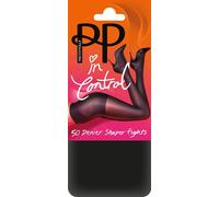 Pretty Polly Women's 50d Opaque Bodyshaper Tights, Black, M-L UK