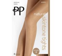 Pretty Polly Naturals 8 Denier Skin Tone Tights - Tan Tan One Size