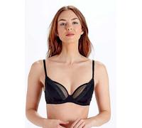 Pretty Polly Naturals Underwired Non Padded Plunge Bra Black