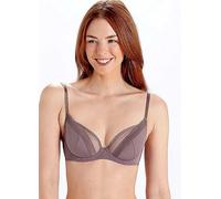 Pretty Polly Naturals Underwired Non Padded Plunge Bra Dusk