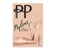 Pretty Polly Nylons 10 denier gloss stockings medium-large 5'4" - 5'8" sherry