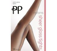 Pretty Polly Women's Nylons 10D Gloss Tights 10 DEN Blue (Navy) Small pack of 1