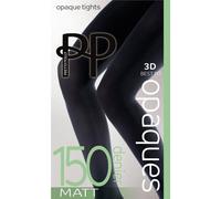Pretty Polly Premium Opaques 150 Denier 3D Matt Tights - Black Black XL