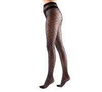 Pretty Polly Ribbon Pattern Tights NPAYT1 Black