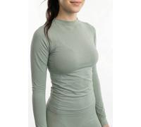 Pretty Polly Women's Active-Wear Long Sleeve T-Shirt - Olive | Size: Medium/Large Pretty Polly Olive M/L