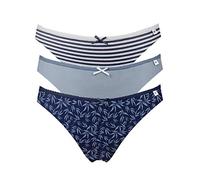 Pretty Polly Women's Alice Brief, Blue (Orie Oriental), NA (Manufacturer Size:M)