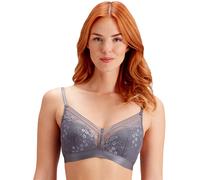 Pretty Polly Women's Botanical Lace Non Wired Triangle Bra in Grey | Size: 32C Pretty Polly Grey 32C