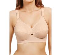 Pretty Polly Women's Classic Full Cup Bra Coverage, Opaque, Beige (Nude), 44D