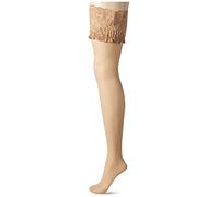 Curves 20 Denier Lace Top Hold Ups 1 Pair Pack - Nude Pretty Polly Nude XXL