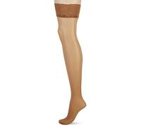 Pretty Polly Women's Day to Night 15D Sheer Lace Top Hold Ups 2PP Matt Fein 15 DEN Tights, Beige (Shrr Sherry), Large (Manufacturer Size:ML)