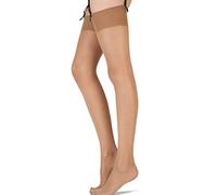 Pretty Polly Women's Day to Night 15D Sheer Stockings 2PP Tights, 15 DEN, Beige (Shrr Sherry), Large (Size:ML) (Pack of 3)