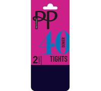 Pretty Polly 40D Silk Finish Tights 2PP -Navy, S/M