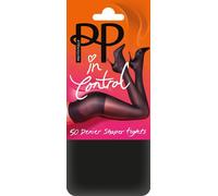 Pretty Polly Women's 50d Opaque Bodyshaper Tights, Black, M-L UK