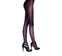 Pretty Polly Women's Lurex Argyle Mock Knee High Tights Black One Size Triple Pack Pretty Polly Black One Size